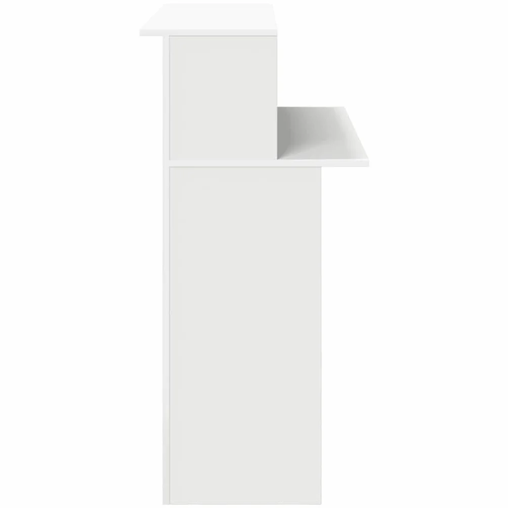 vidaXL Mostrador de recepción Blanco 100x50x103,5 cm Madera de ingeniería