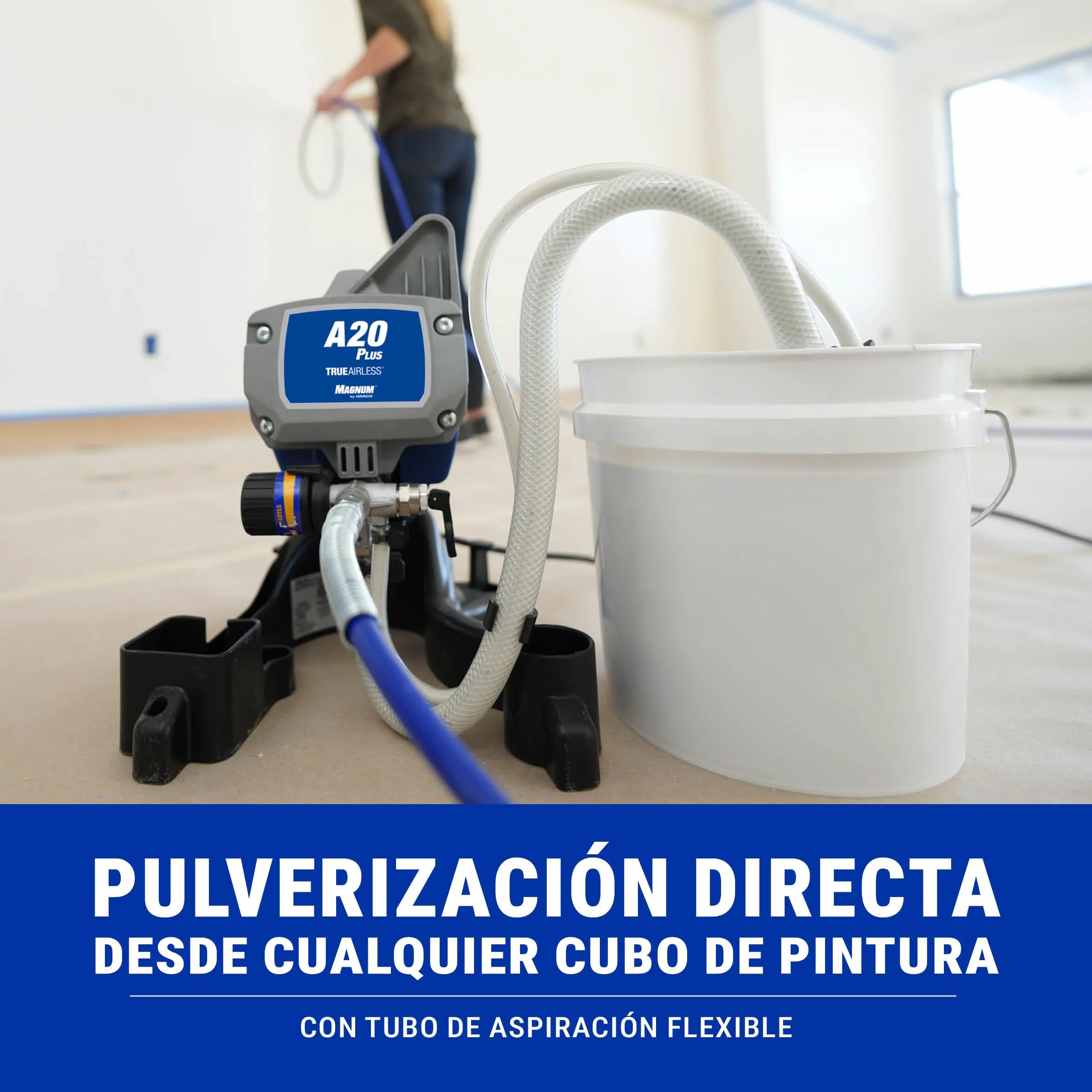 Magnum by Graco 17C243 Pulverizador de Pintura airless A20 Plus, Uso doméstico (caudal de 0,9 l/min, máx. presión 207 Bar)