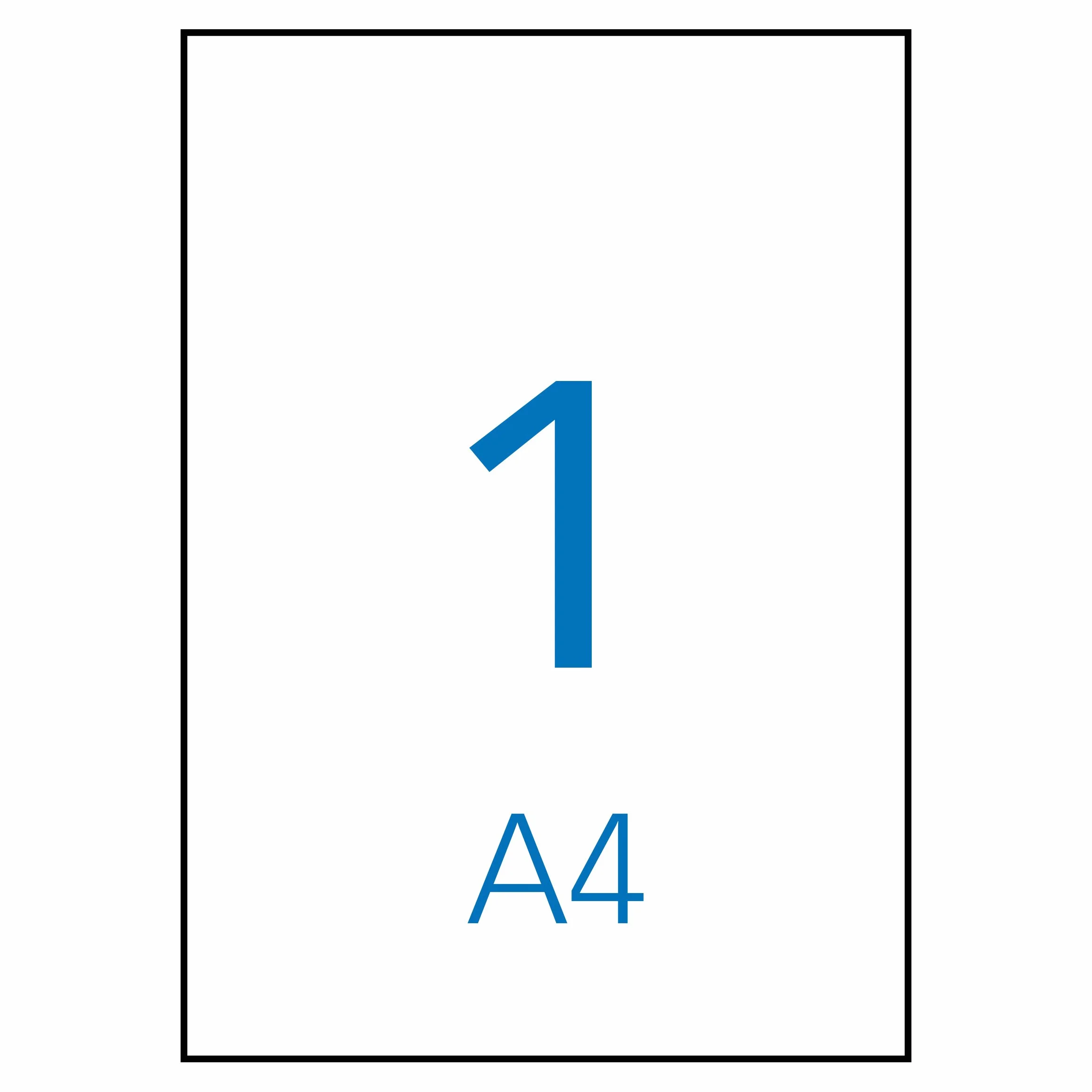 Apli Paper 1281 Etiquetas Adhesivas Blancas 100 h Inkjet Laser Copy 210x297 mm