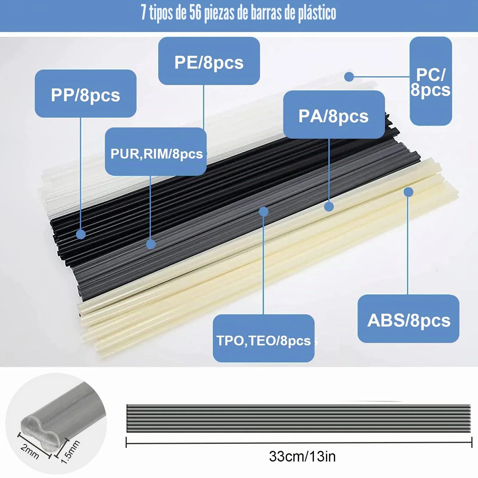 Soldadura de plástico 100 W multifunción 3 ajustes de plástico máquina de reparación con 4 puntas de soldadura varillas de soldadura soporte de hierro caliente red de parches cepillo de alambre