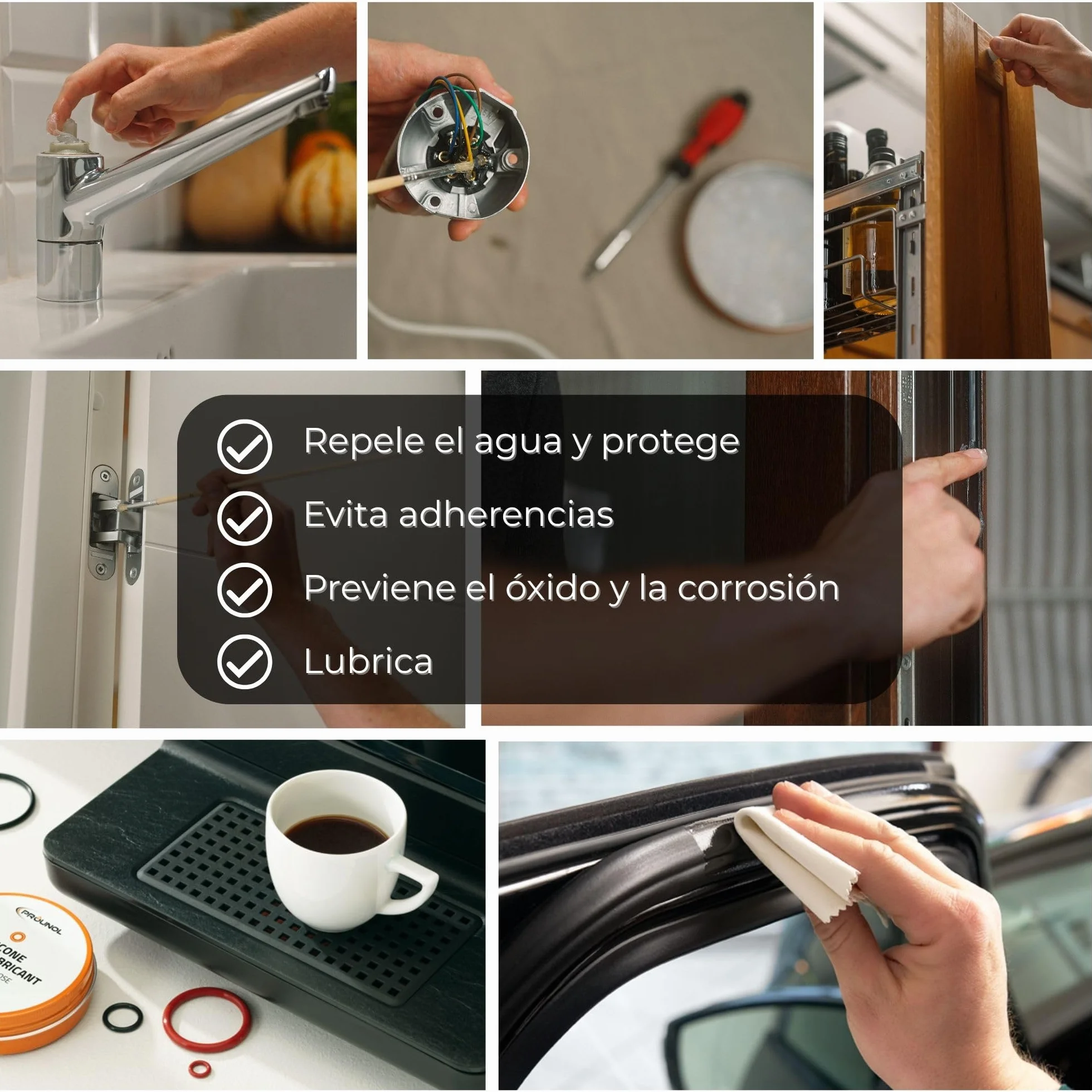 Prounol 100% Grasa de silicona, grasa dieléctrica de uso general, grasa de caucho HT impermeable (100 ml)