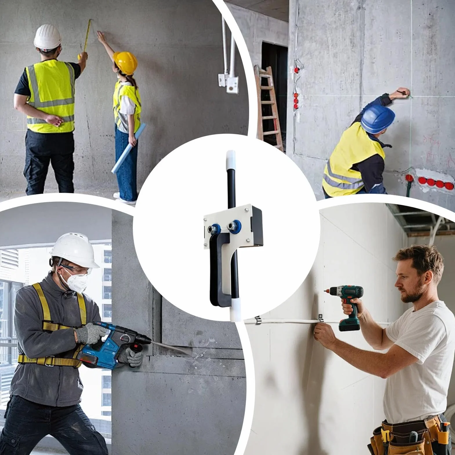 8mm Herramientas Para Tiro De Cables,Paquete De 2 Equipo Eléctrico Manual Para Conductos,Guía Pasacables Herramienta Electricista,Para Espacios Estrechos En Tuberías, Subterráneos, Paredes, Centros De