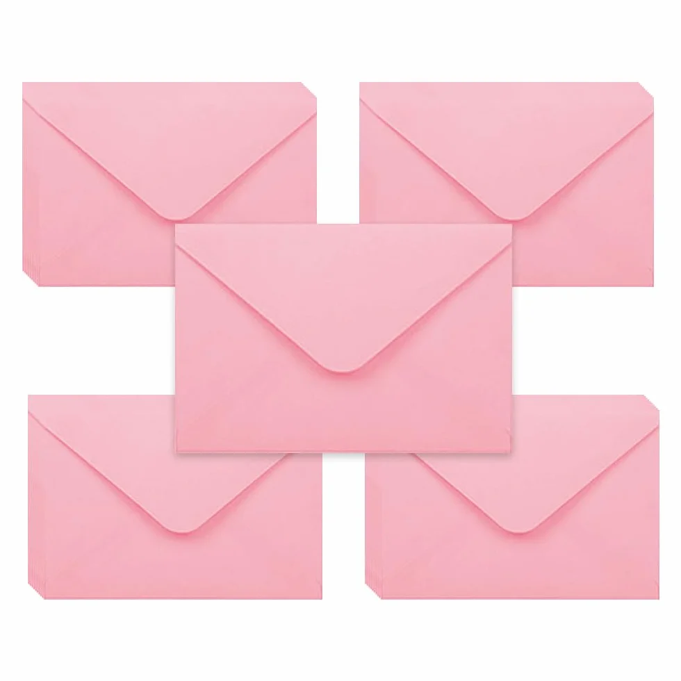 Sobres Pequeños 15x10cm Rosa 50 Pcs para Regalos Navidad Bodas Invitaciones