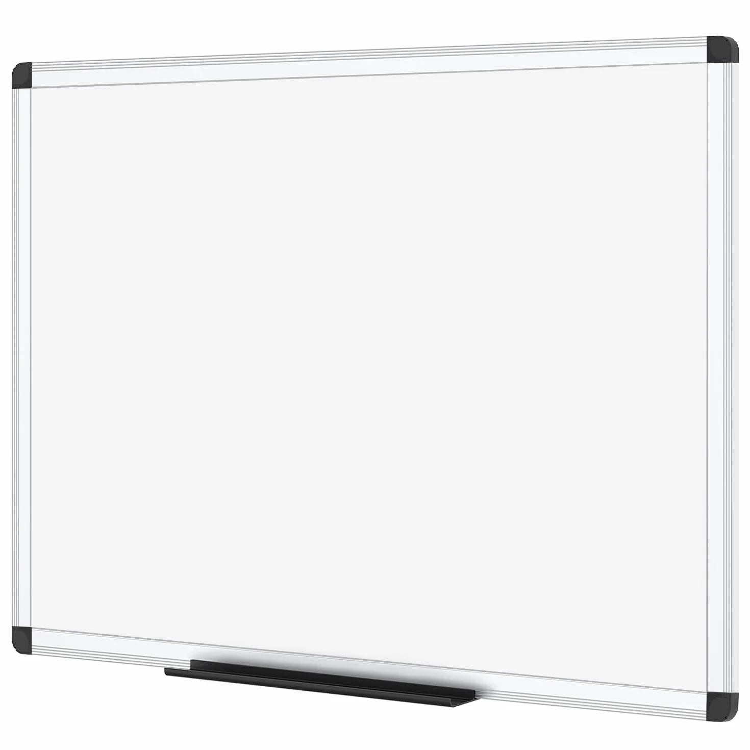 VIZ-PRO Pizarra Blanca Magnética 90 x 60 cm Marco Aluminio Bandeja Rotuladores