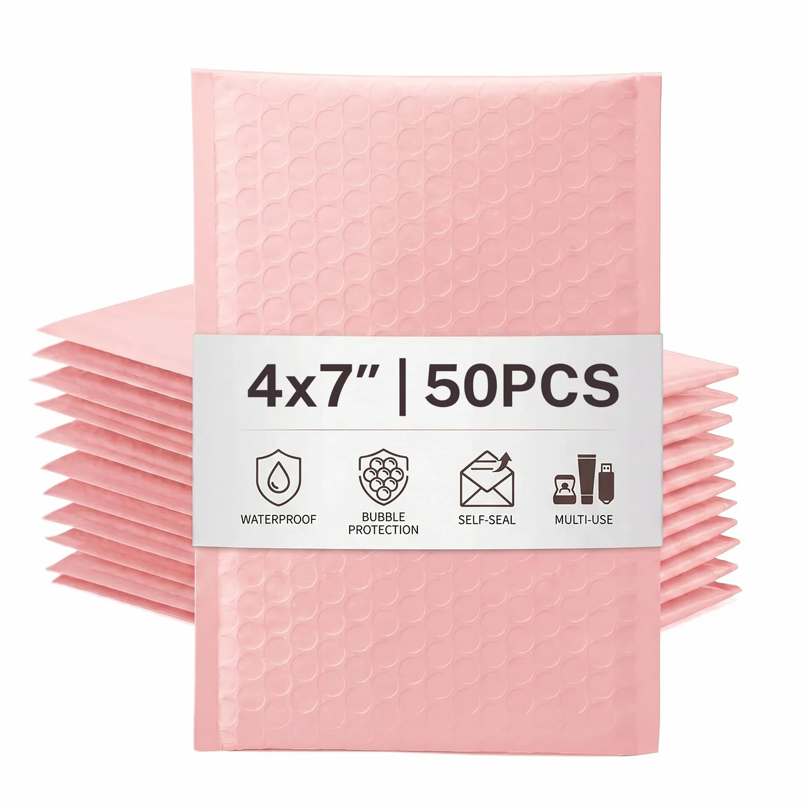 Sobres acolchados con burbujas 50 piezas 10,2x17,8cm para envío