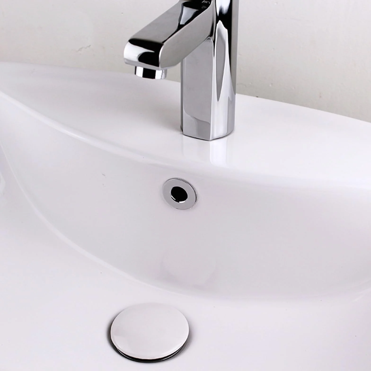 2 Piezas Tapon Lavabo Embellecedor Agujero Anillo Desbordamiento Ø22-24 mm Plata Cobre