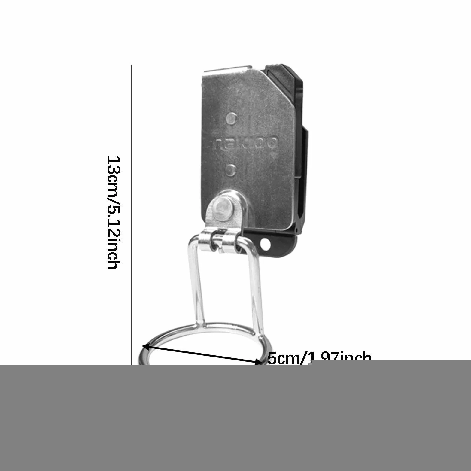 Portaherramientas de Cintura para Cinturón con Liberación Rápida Holster de Metal Giratorio Clip para Herramientas Gancho para Martillos y Hachas, Style a