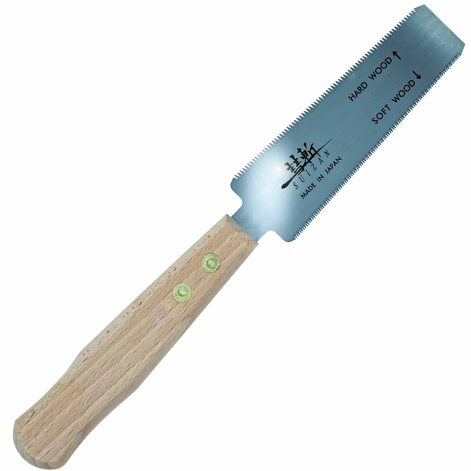 SUIZAN Sierra japonesa de corte al ras 120mm - Ryoba Serrucho de mano doble filo profesional Herramientas carpinteria madera