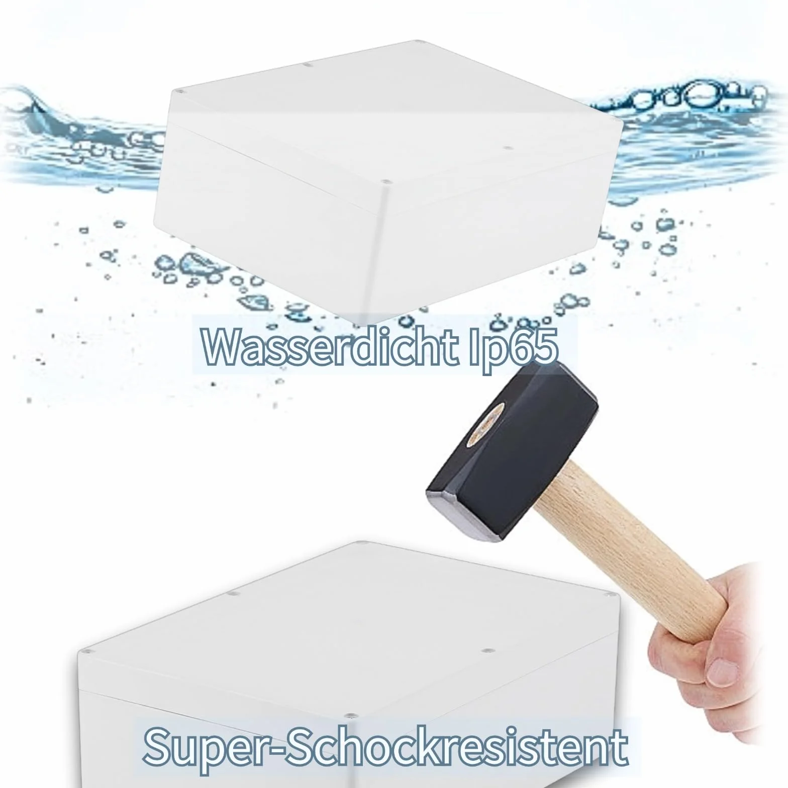 Caja de Conexiones de Plástico, Caja de Conexiones Impermeable, Caja de Conexiones Eléctricas, Caja de Proyectos Electrónicos de Bricolaje IP65 a Prueba de Polvo a Prueba de Agua