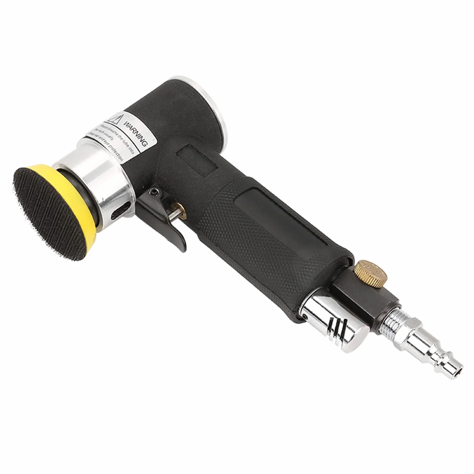 Mini Lijadora de ángulo de Aire, Aire Pulidora Neumática de 90° Mini Lijadora Neumática para Automóvil con Almohadilla de Lijado de 2 Pulgadas y 3 Pulgadas para Herramientas de lijado