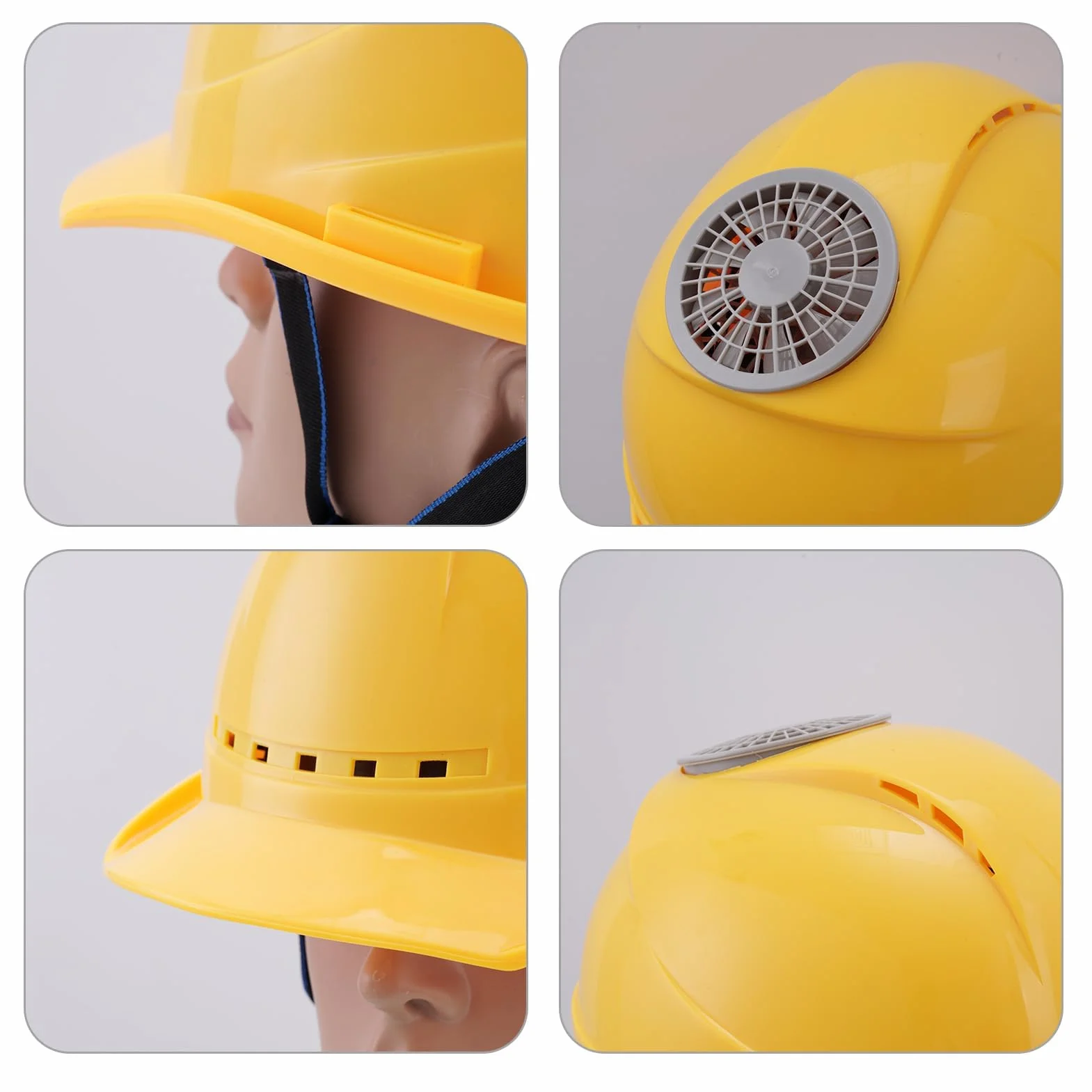 Ventilador de refrigeración para Casco Duro, Casco Duro de construcción con Ventilador, Dispositivos personales Transpirables