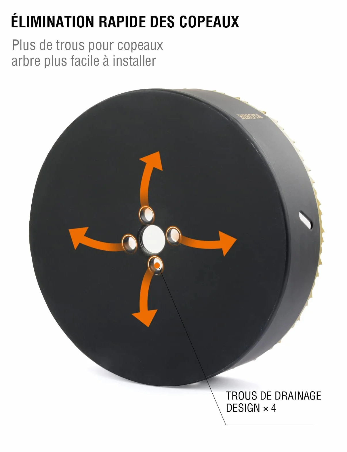 BINOTA Sierra Perforadora Bimetálica M42 152 mm, para Metal, Madera, Madera Contrachapada, PVC, Yablero de Fibra, Panel de Yeso