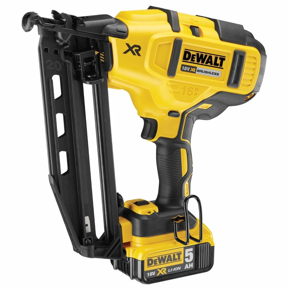 DeWALT – Clavadora inalámbrica para clavos de 63 mm, 18 V, 1 unidad, DCN660P2-QW