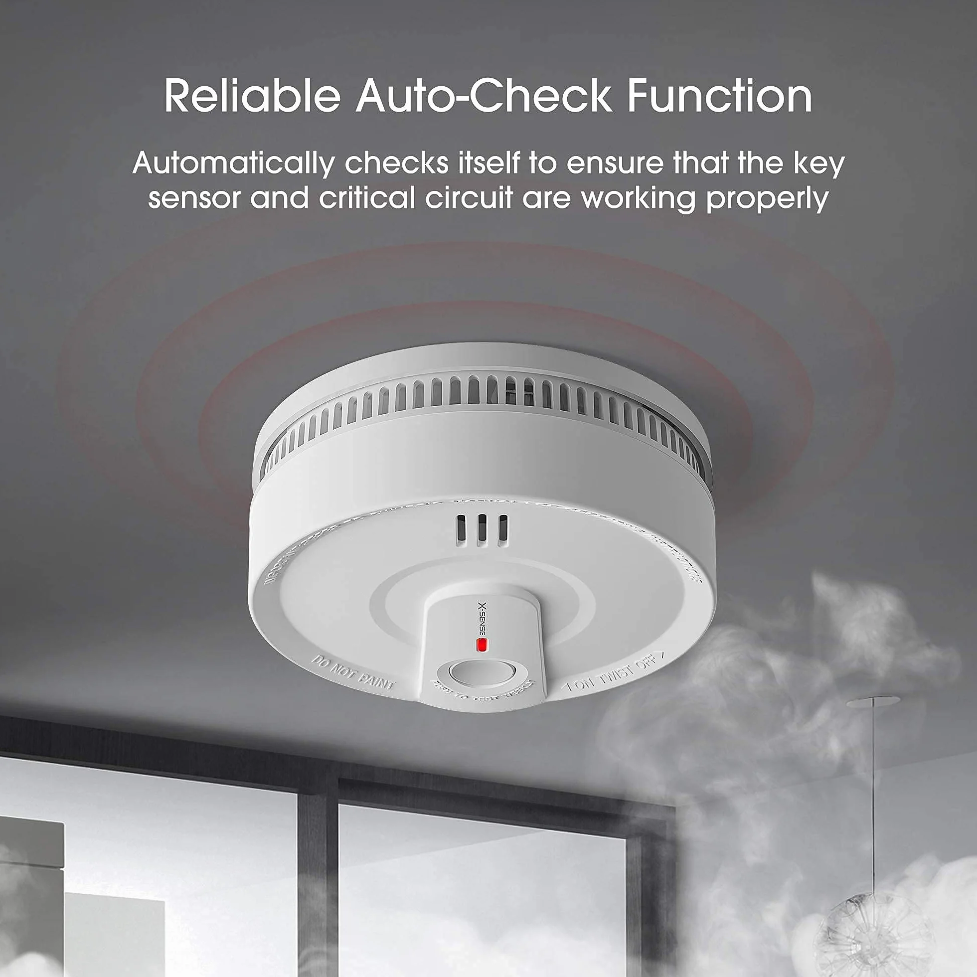 X-Sense Detector de Humo de Batería de 10 Años, Alarma de Incendio Certificada CE, TÜV y EN14604, SD20, 1 Pieza
