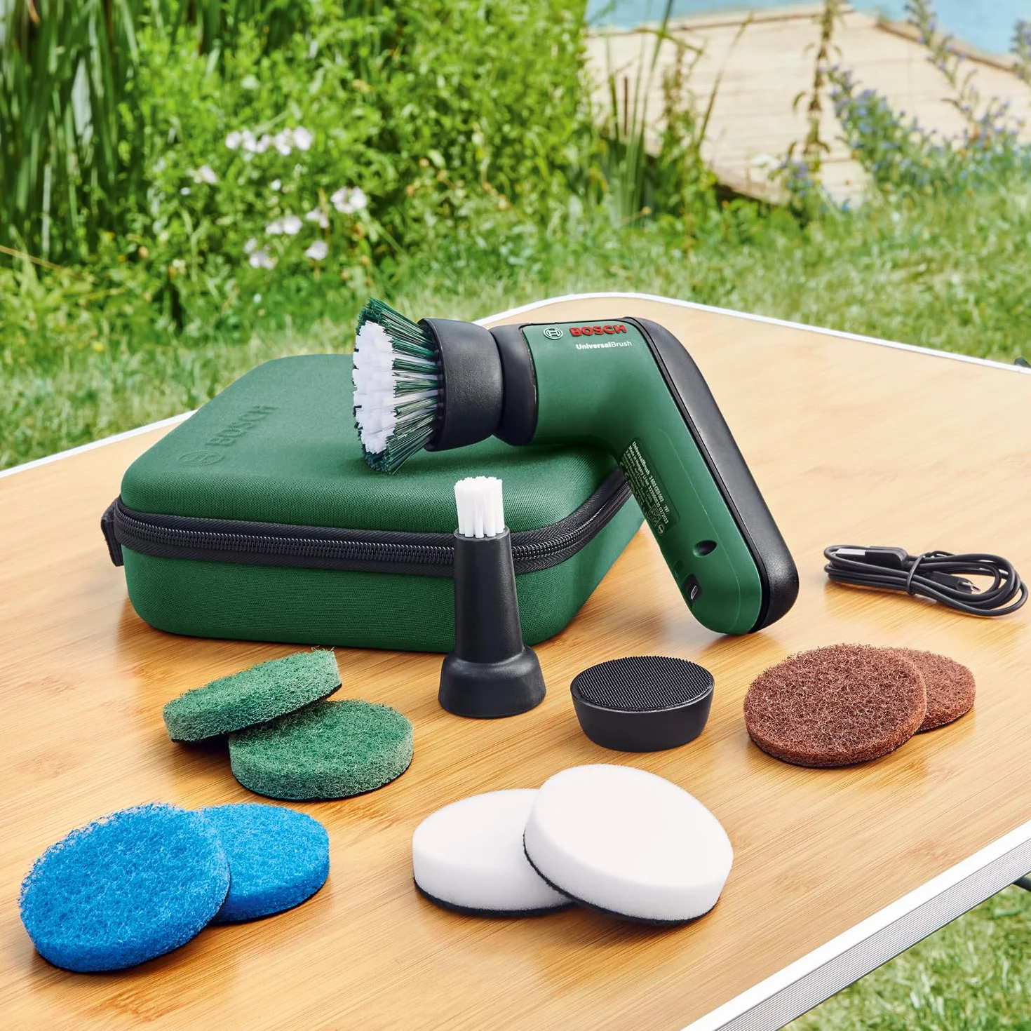 Bosch Estuche de almacenamiento para herramientas y accesorios (caja práctica, compacta y portátil para el destornillador IXO y cepillo de limpieza eléctrico UniversalBrush; 194 x 194 x 67 mm)