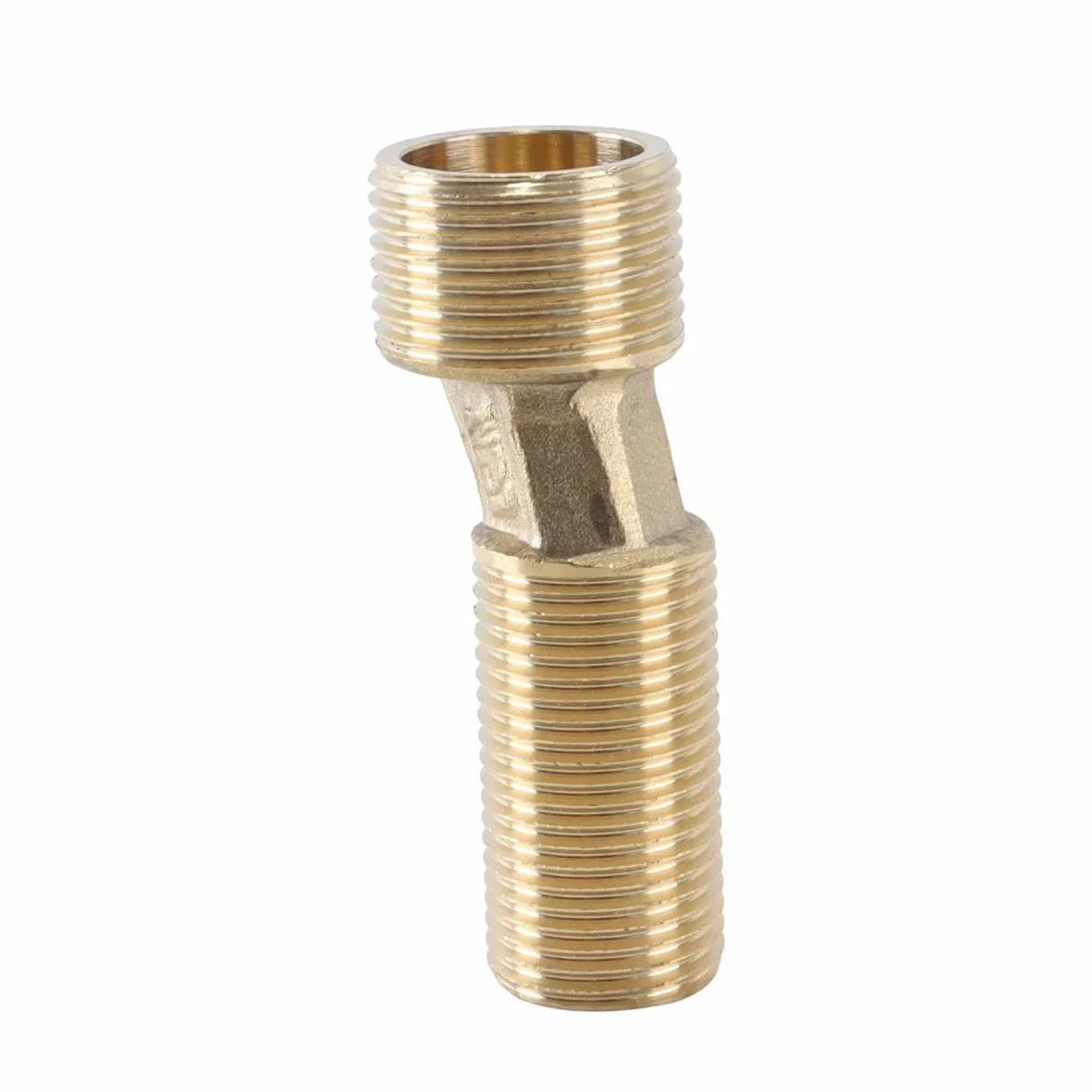 Adaptador de bañera latón G1/2 a G3/4 brazo oscilante excéntrico 7 cm paquete de 2
