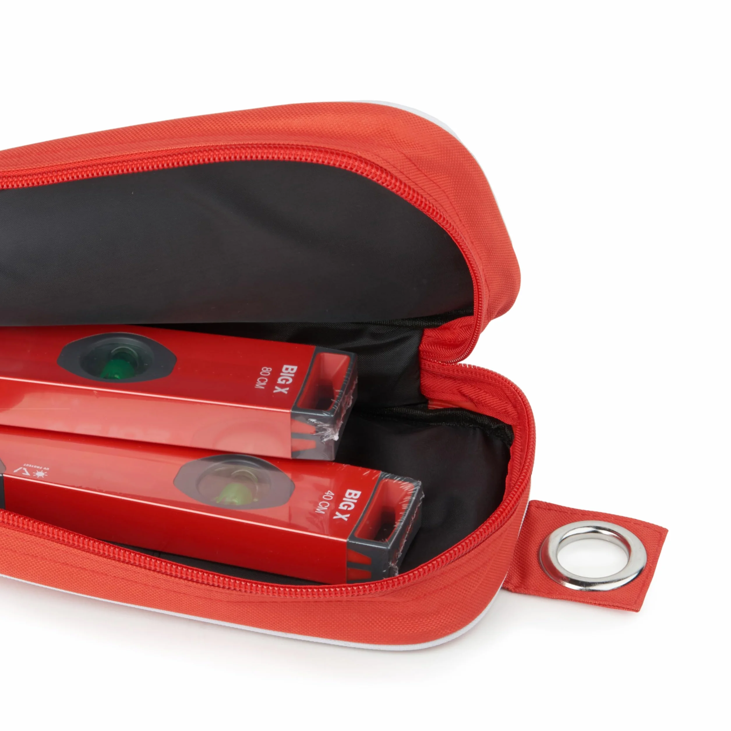 Nivel de Burbuja Sola Bigx 3er Juego Diferentes Longitudes In Der Bolsa Protectora con Metro - 30/60/100