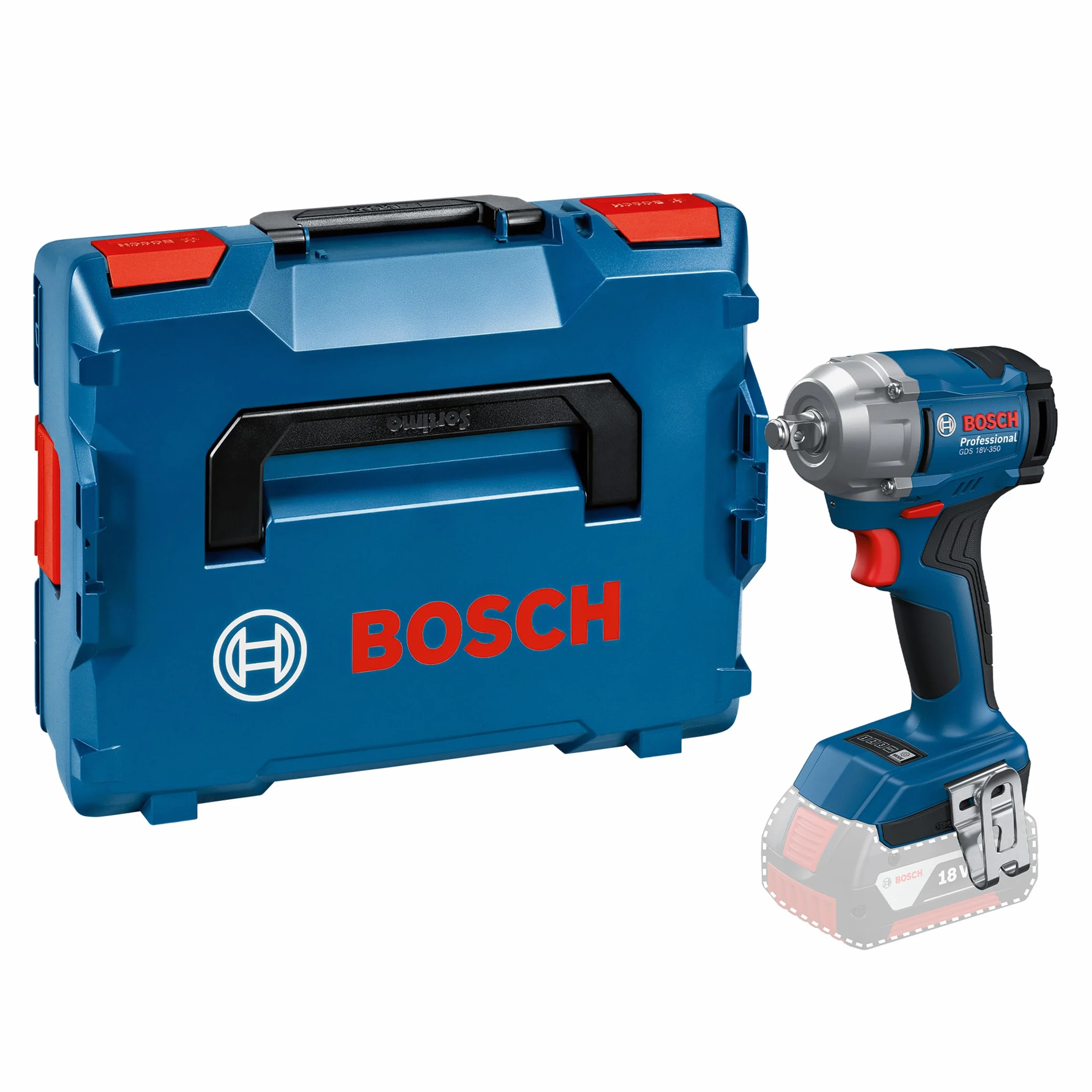 Bosch Professional 18V System llave de impacto a batería GDS 18V-350 (incl. L-BOXX)