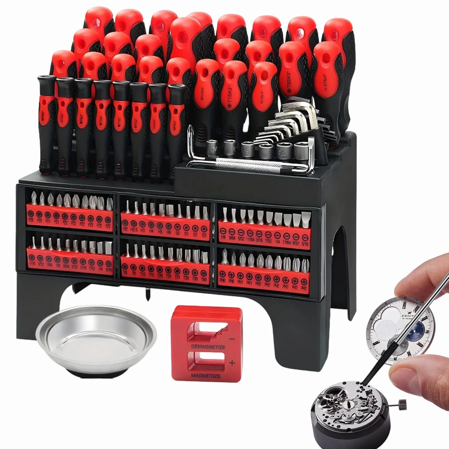 Juego De Destornilladores Punta Magnética Para Reparación Electrónica Y | Juego de Destornilladores para Reparación con Estuche Para Mantenimiento Del Hogar Automoción Electrónica Com