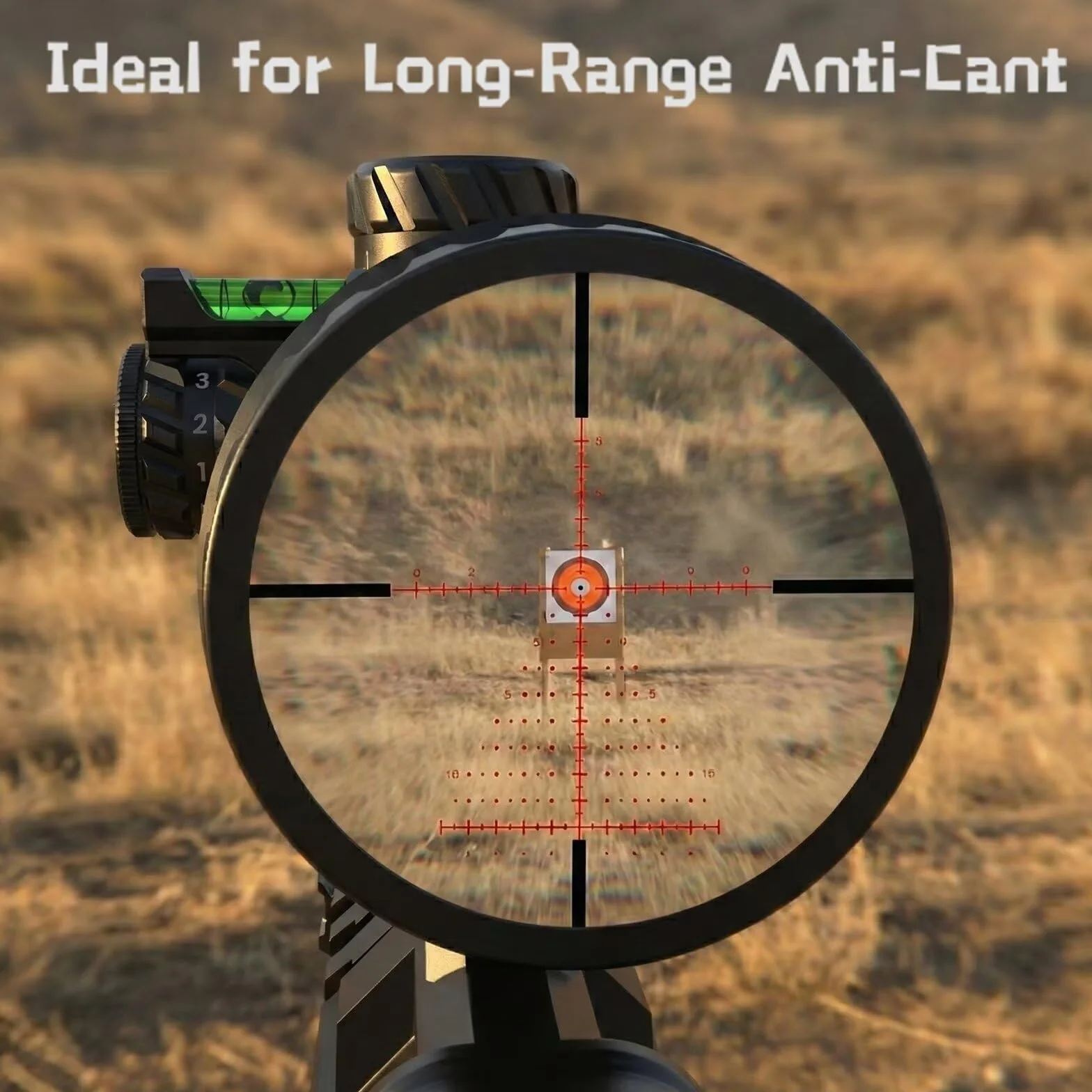 Nivel de Burbuja de Precisión AGSHOOT, Sistema Anti-Inclinación para Tiro de Larga Distancia y Competición | Compatible con Tubos de 30mm - Indicada Únicamente para Actividades Deportivas