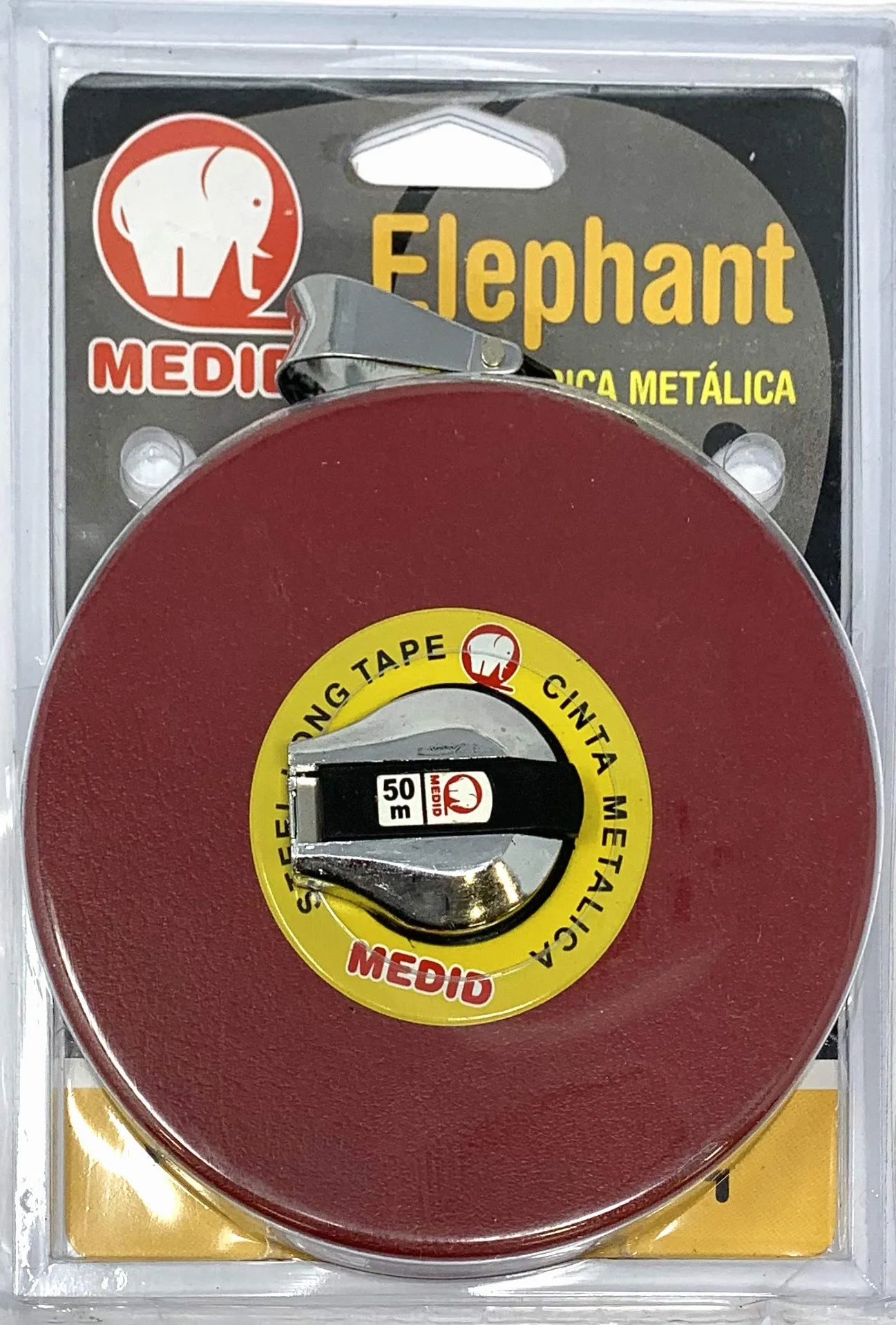Medid MD/265050 Cintas métricas metálicas con estuche recubierto, 50 m