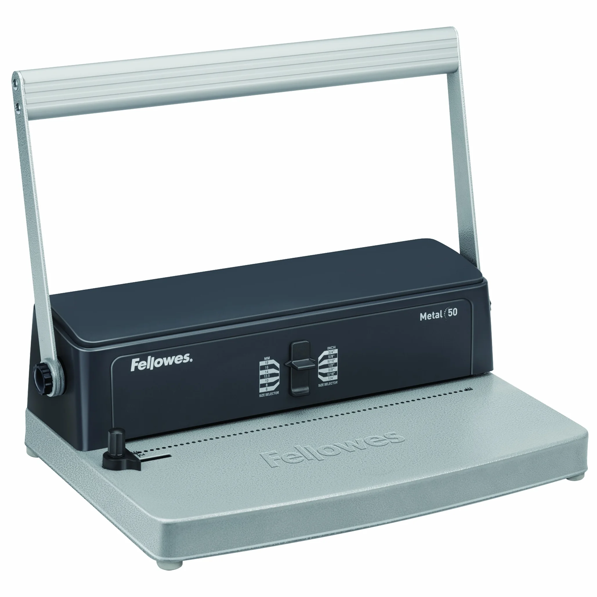 Fellowes Encuadernadora manual de espiral metálico, Uso Moderado, Gris, A4