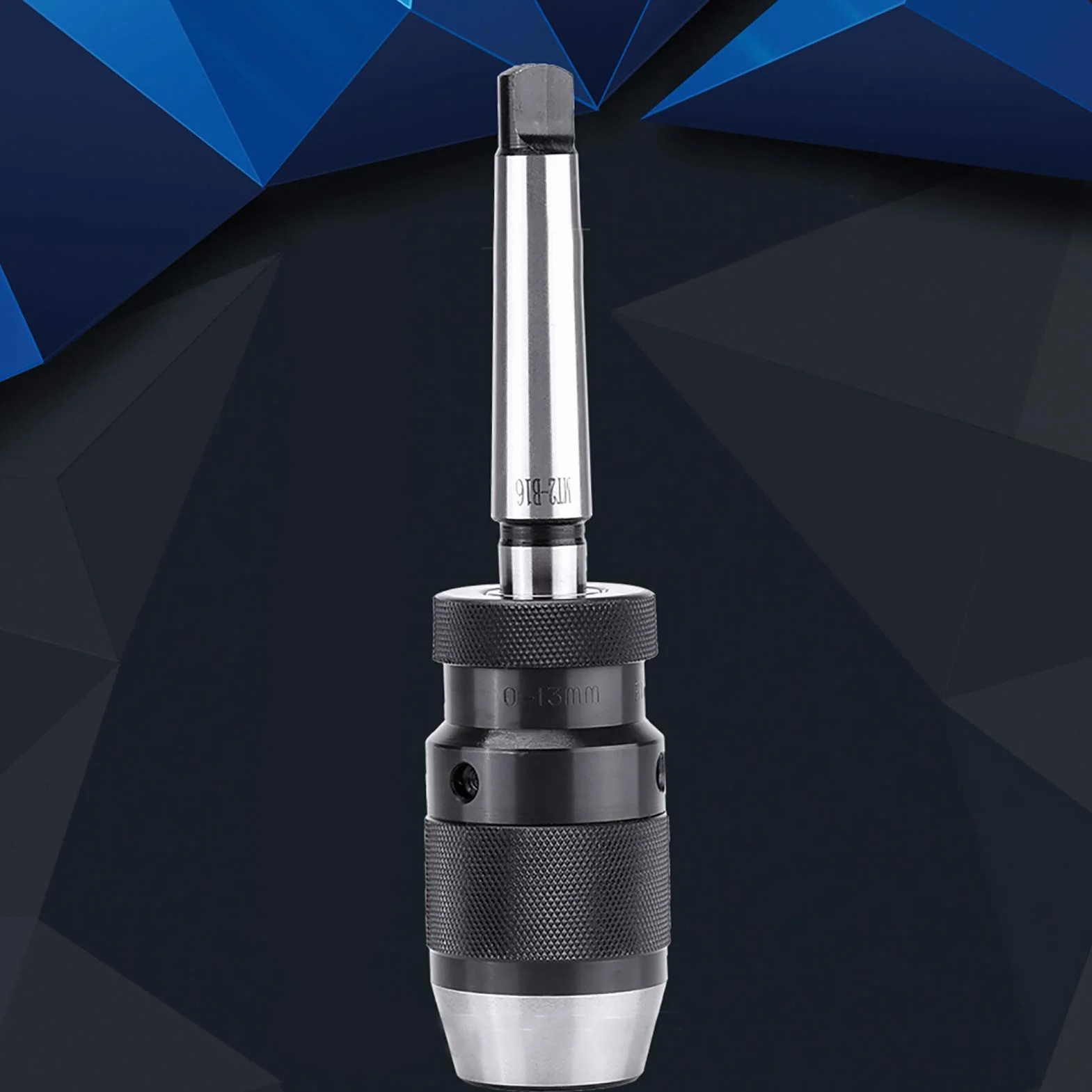 Tyenaza Portabrocas B16, Portabroca MT2 Torno, Portabroco de Acero para Torno Sin Llave 1/2 con Autoapriete de 1 a 13 mm con Portabroco de Eje MT2-B16, para Taladros de Columna, Fresadoras