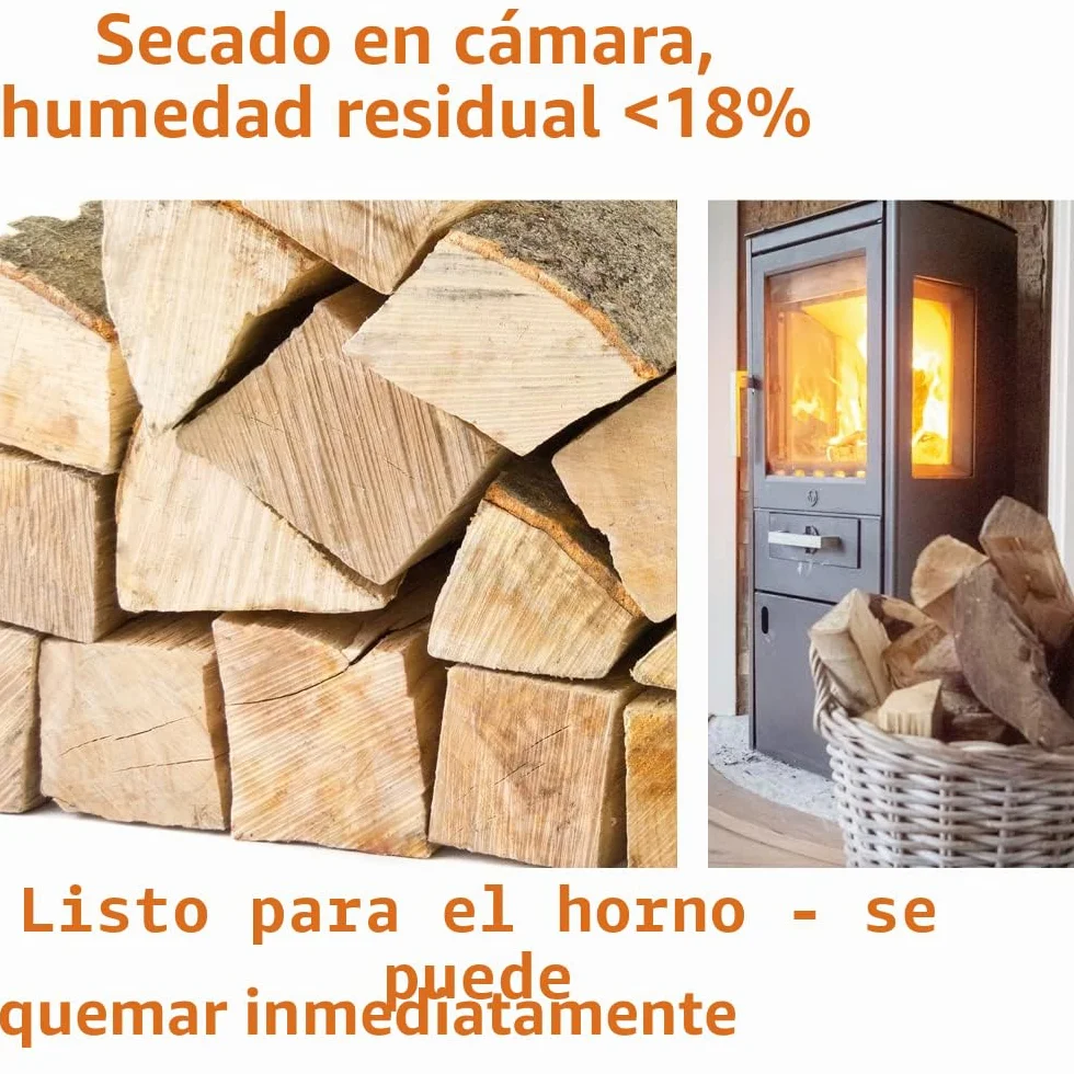 Leña Madera 5-500 kg Para estufa y Chimenea Brasero Parrilla Cesta de Fuego Troncos de Madera de Haya 30 cm Flameup, Quantité:30 kg