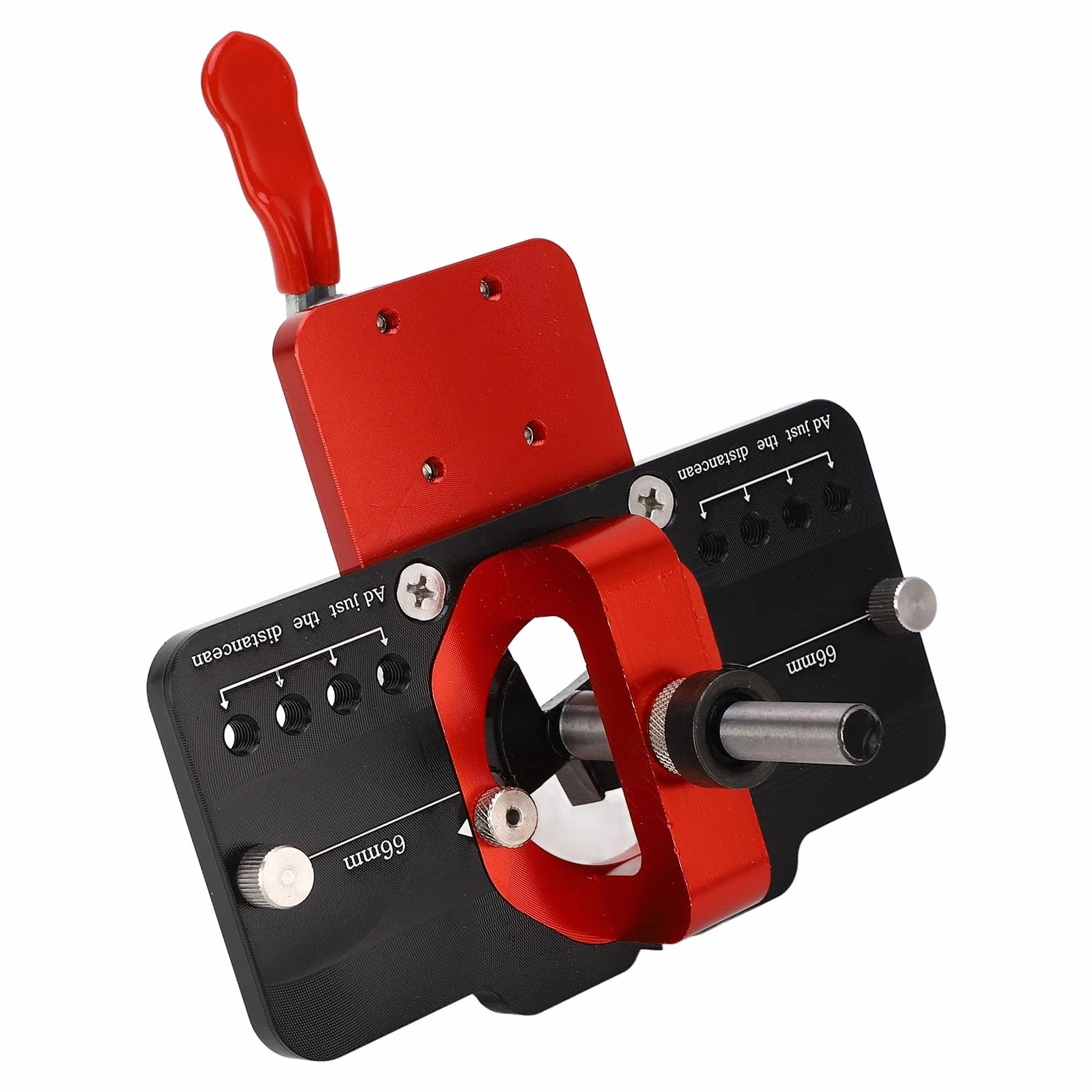 Plantilla de Bisagra Oculta, Plantilla de Bisagra de Puerta de 35 Mm Plantilla de Bisagra de Gabinete de Bloqueo Preciso, Plantilla de Hardware de Gabinete de Perforación Rápida
