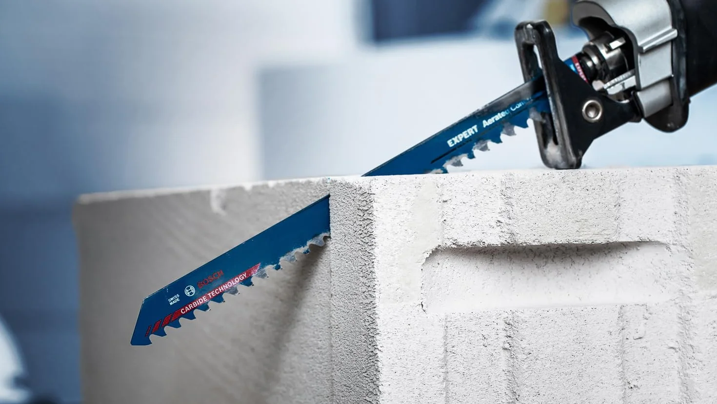 Bosch Professional 3x Hojas de sierra sable Expert ‘Aerated Concrete’ S 1241 HM (para Hormigón celular, Longitud 300 mm, accesorios Sierra sable)