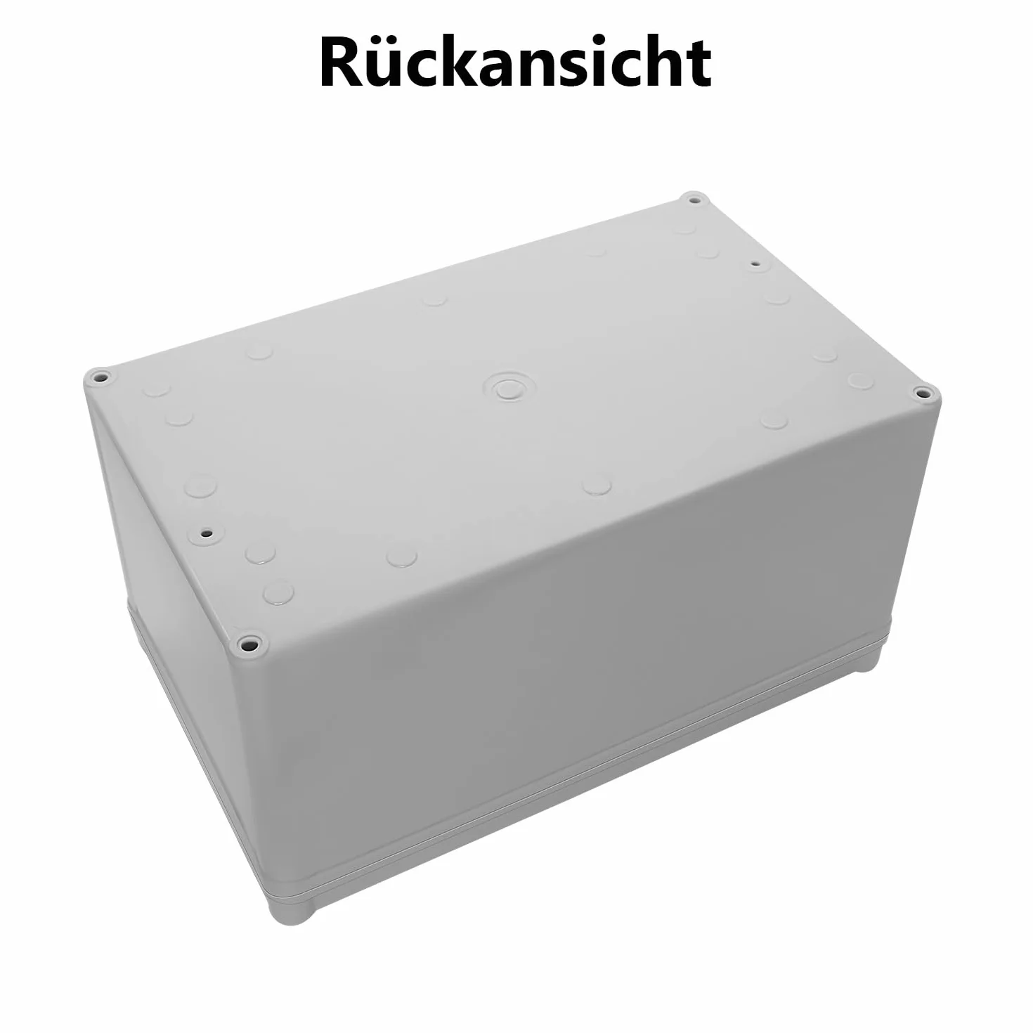 LeMotech Caja de derivación impermeable IP67, caja eléctrica de plástico ABS, carcasa a prueba de polvo para electrónica, cajas de conexiones para proyectos de bricolaje, gris, 250 x 150 x 130 mm