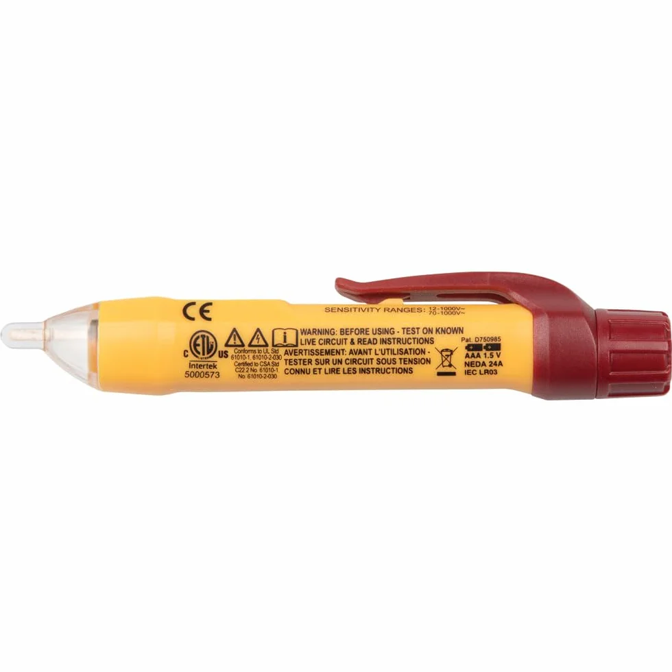 Klein Tools NCVT2P | Dual Range Comprobador De Tension Sin Contacto | 12 A 1000 V AC | Deteccion Sin Contacto | Compacto Y Resistente