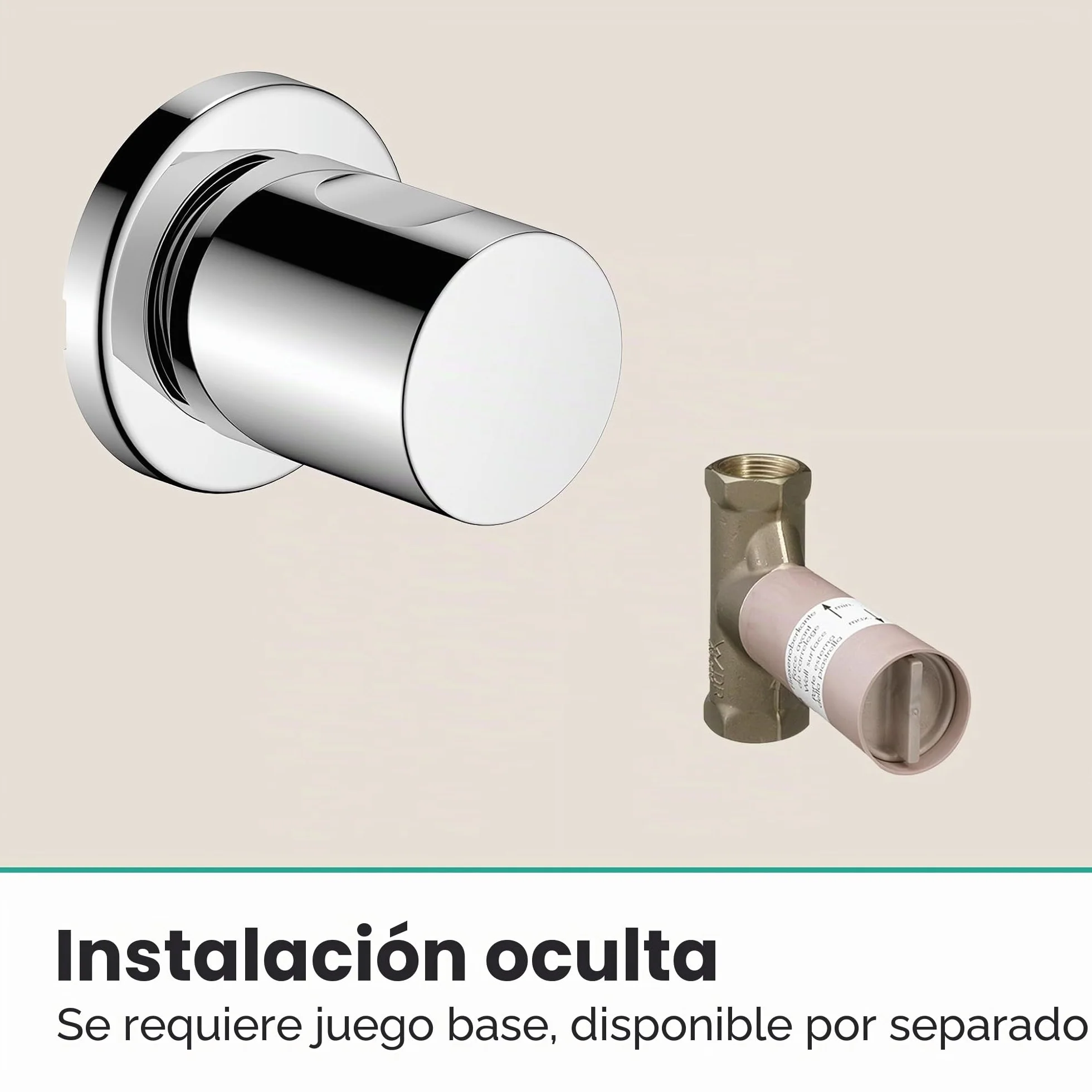 hansgrohe Zesis S llave de paso empotrada cromo 25mm