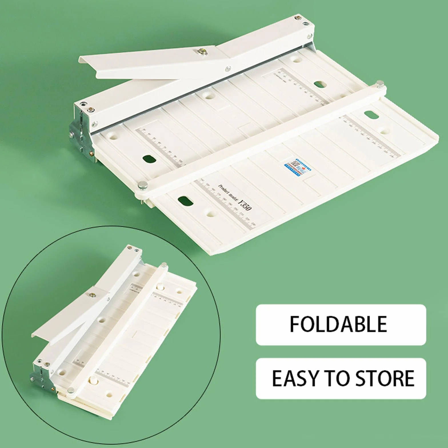 Máquina de plegado manual A3 para oficina comercial, herramienta de plegado y puntuación de papel