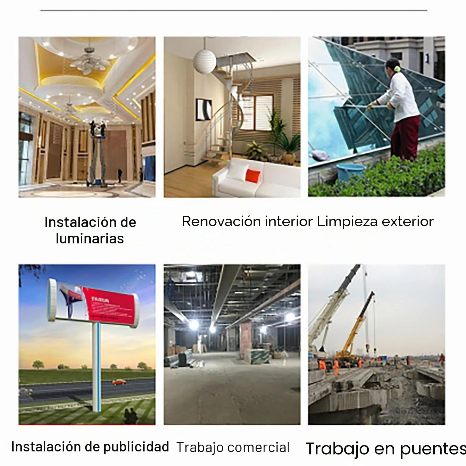 Elevador eléctrico de andamio con mando a distancia para instalación de iluminación, pintura, reparación de tejados y mantenimiento de árboles