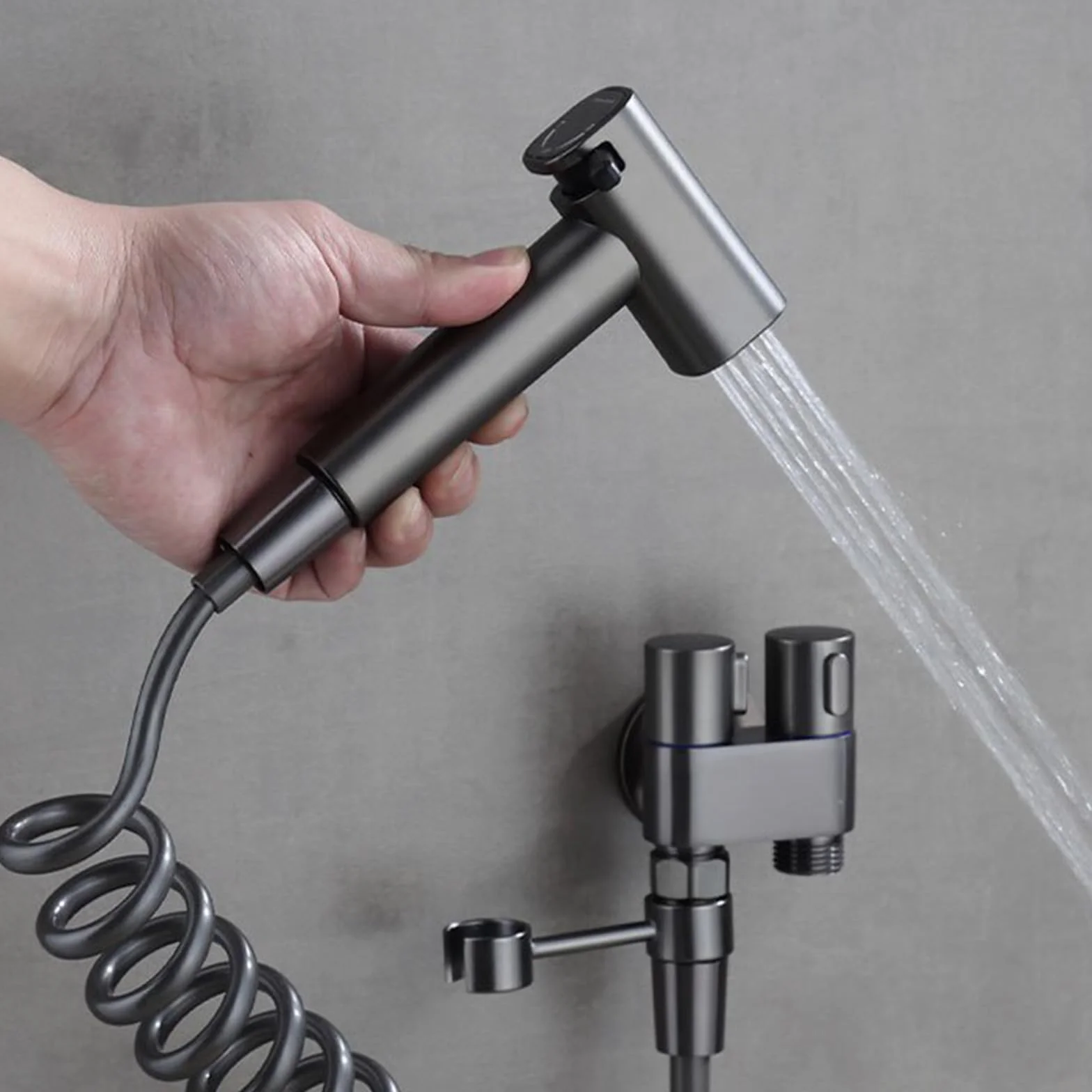 Bidet Sprayer Handheld Adjustable Dual Mode Shower for Toilet Cleaning Bathroom Personal Hygiene
