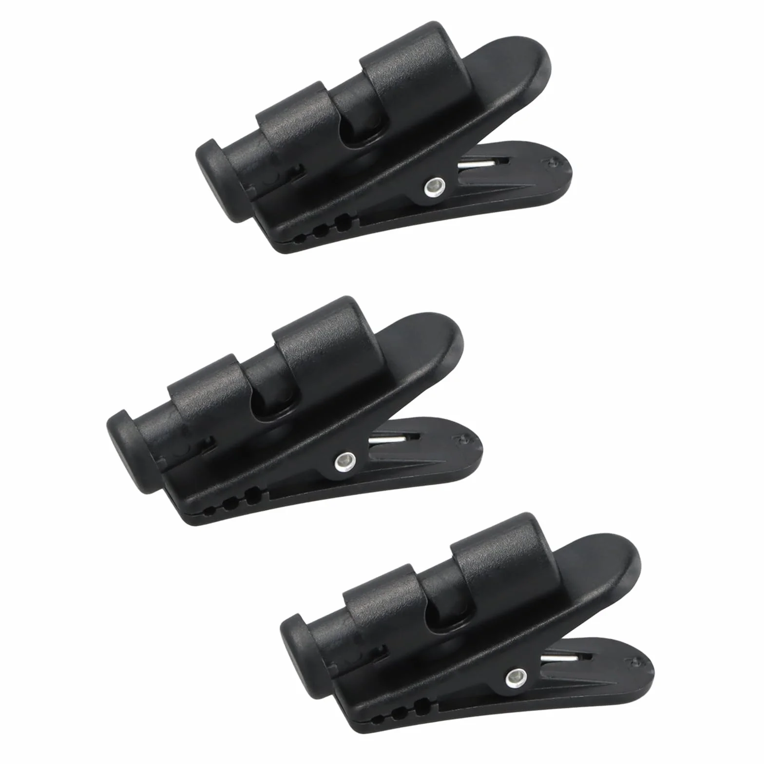3 Piezas Clips para Cable de Auriculares, Abrazadera de Ropa, Pinza de Fijación de Giro de 360 Grados para Alambres de 2 a 4 mm