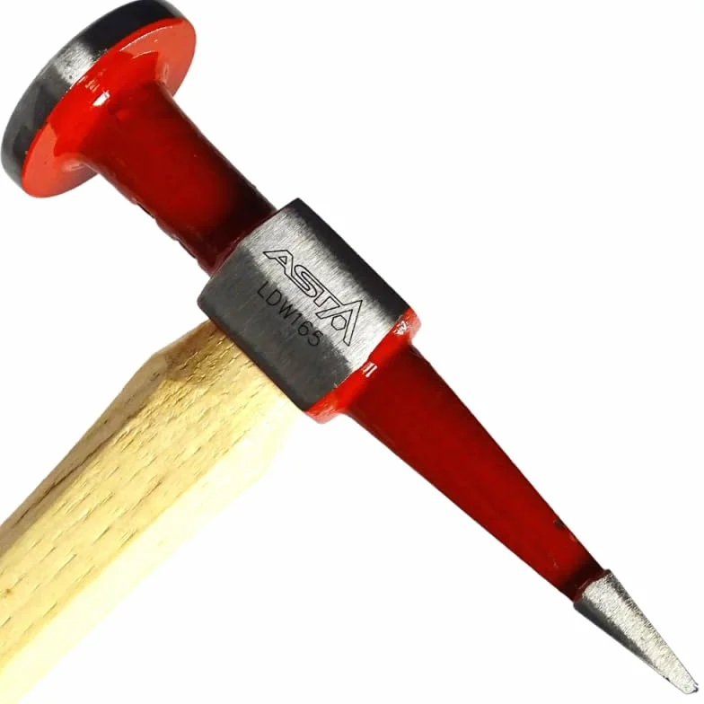SIO Martillo Chapista Profesional Punta Recta – Martillo de Carrocería para Chapa – Herramienta de Precisión para Reparación de Abolladuras en Automoción y Taller – Acero de Alta Resistencia