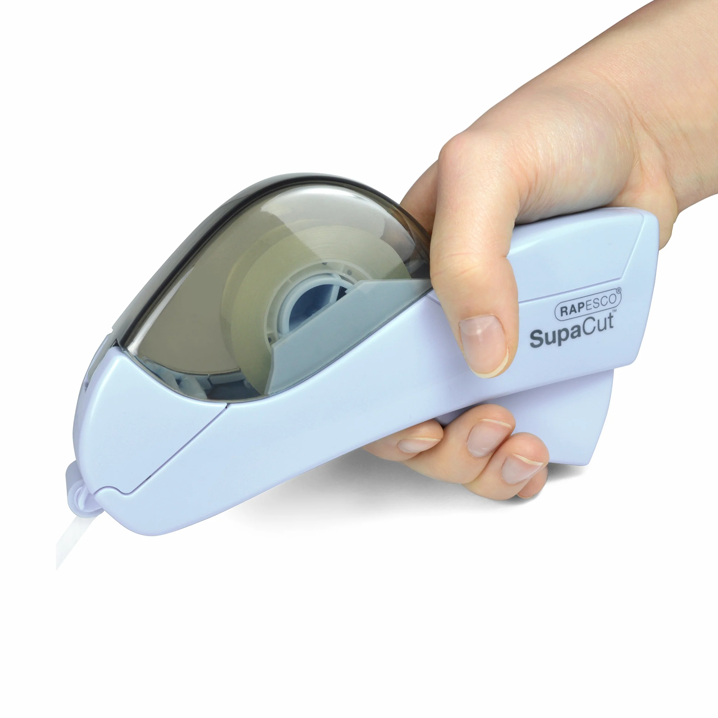 Rapesco 1442 SupaCut Dispensador de Cinta Adhesiva con 2 Rollos, Celeste
