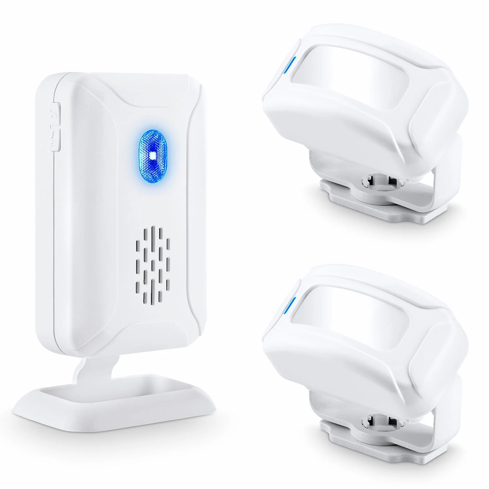 NineLeaf Alarma infrarroja Detector de Paso Sensor Timbre Carga Timbre Paso Alarma o Sensor de Entrada Invitado de Bienvenida con 32 melodías Diferentes para Negocios Hotel Hogar