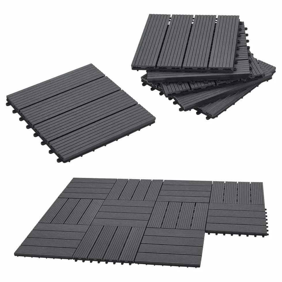 Baldosas de Plástico 33x33, Suelo, 1m2, Losetas, Azulejos, Palet, Revestimiento Exterior
