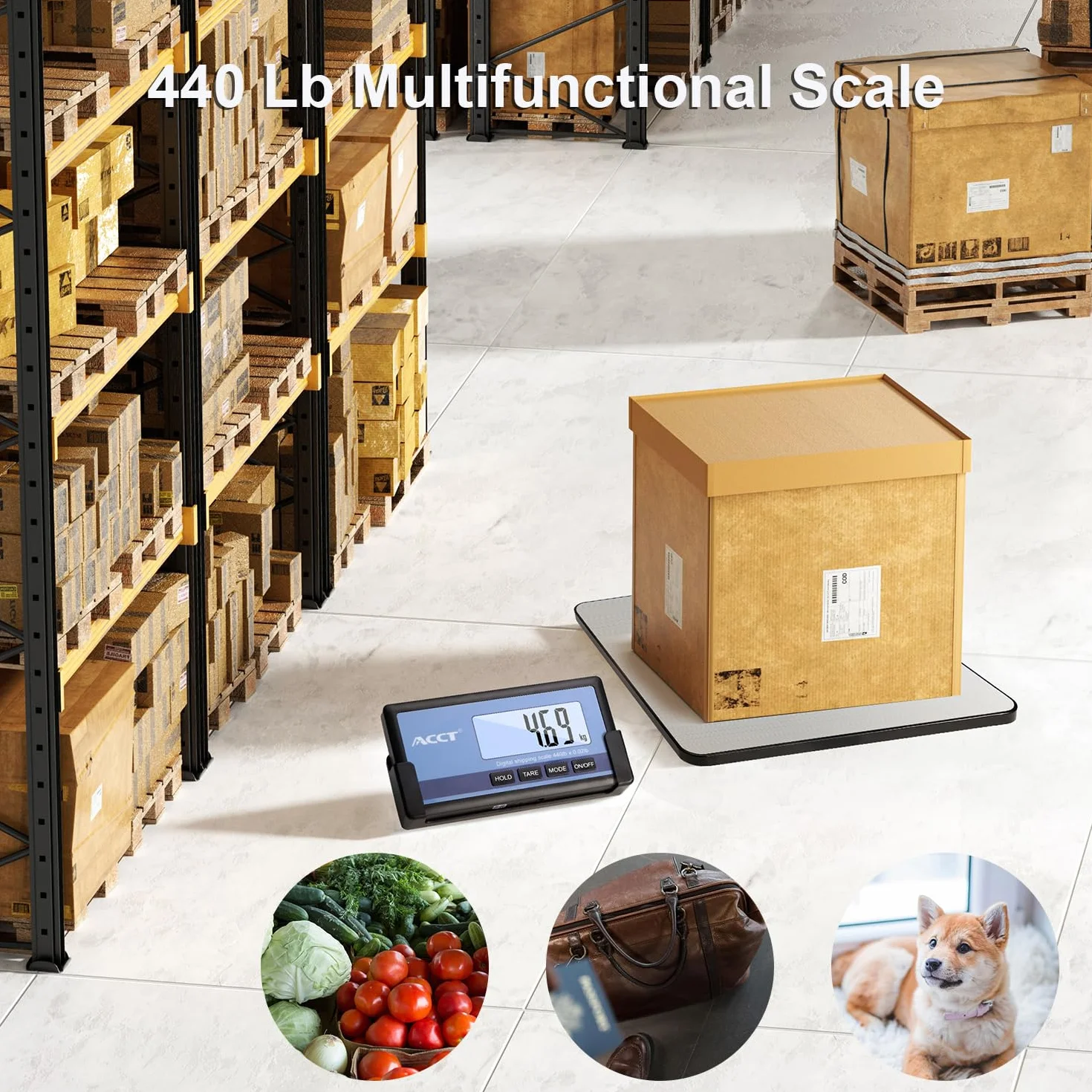 Balanza Digital para Envíos 440lb 10g Alta Precisión Postal Scale