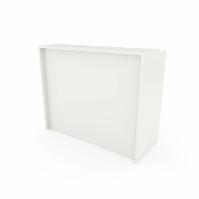 Mostrador Blanco Laminado 120x105x50cms Grosor 25mm