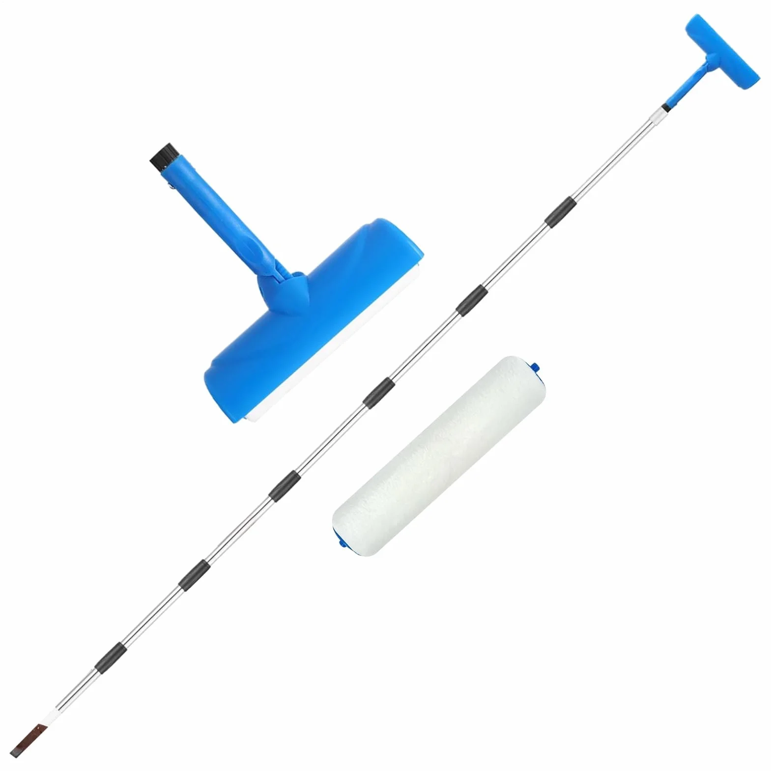 Professal - Rodillo de pintura antigoteo: aplicador de mango largo de 20 cm con sistema de protección, juego de herramientas de pintura de pared para el hogar, cocina, baño, piel, fácil de usar y
