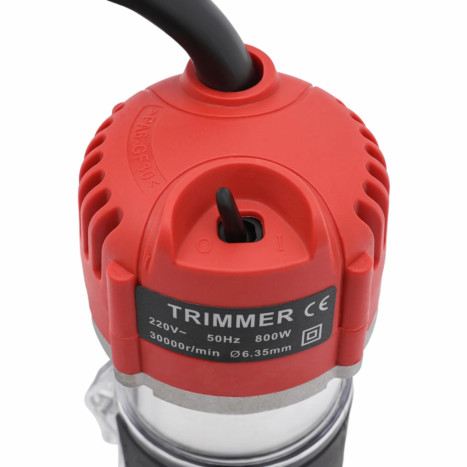 Fresadora de Madera Compacta 800W 30000r/min, Fresadora de Mano Portátil Para, Trabajar la Madera Eléctrica, Diámetro de corte 6,35 mm