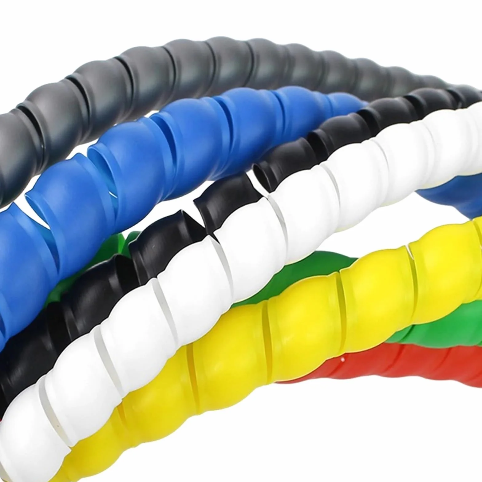 Protector de Manguera hidráulica Flexible de 5 Metros con Espiral for tuberías de Aceite Herramientas(Blue,ID 30mm)