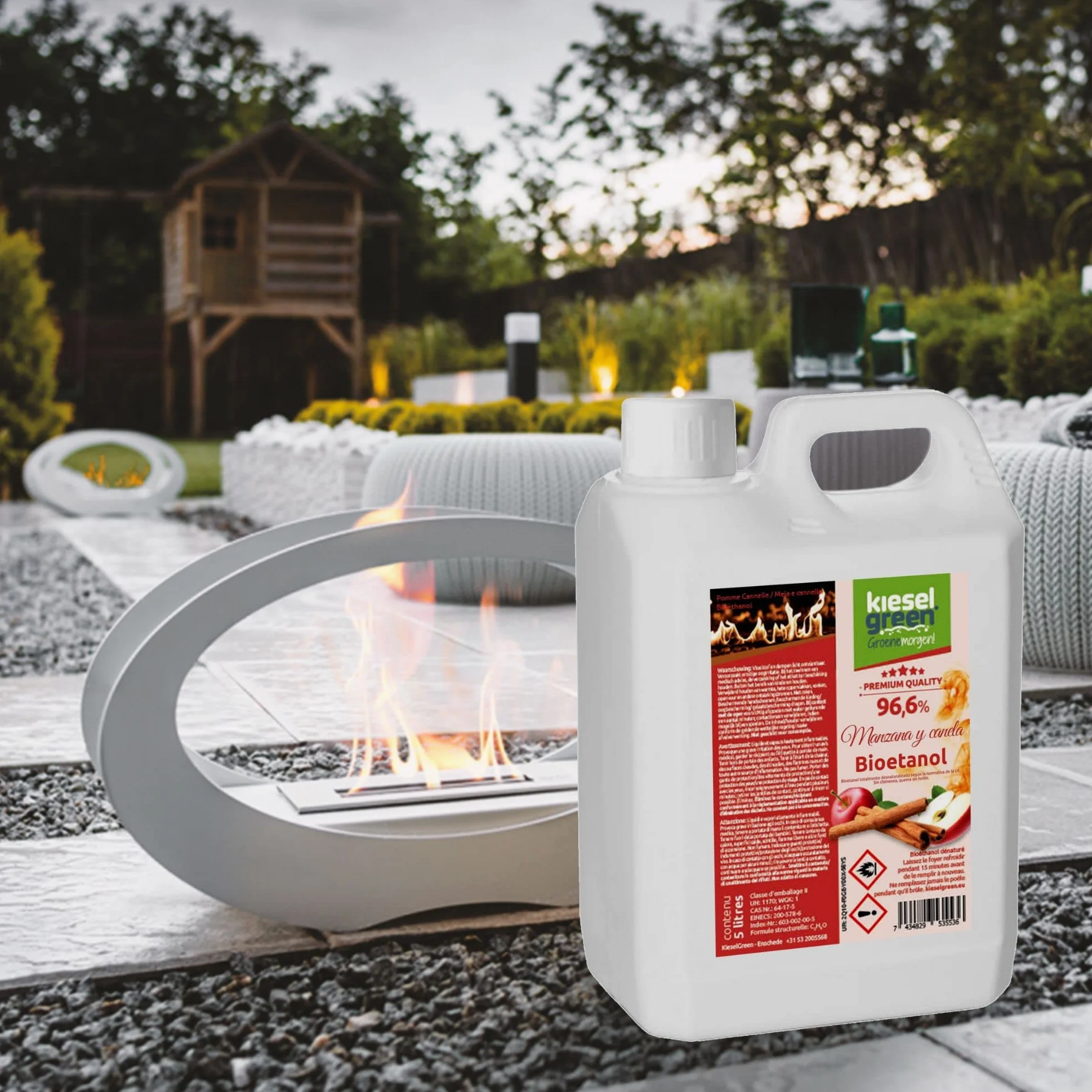 Bioetanol 5 Litros con Fragancia para Chimenea de Etanol