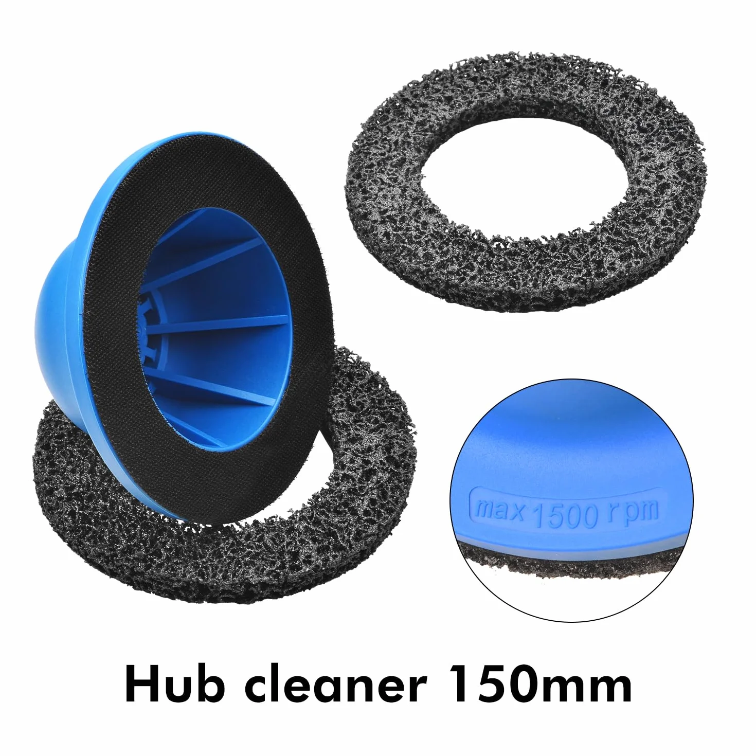 Lijador de cubo de rueda de aluminio, Accesorio para llave de impacto, limpiador de bujes de rueda, accesorio de lijado multiherramienta, Para llaves de impacto de 1/2 pulgada