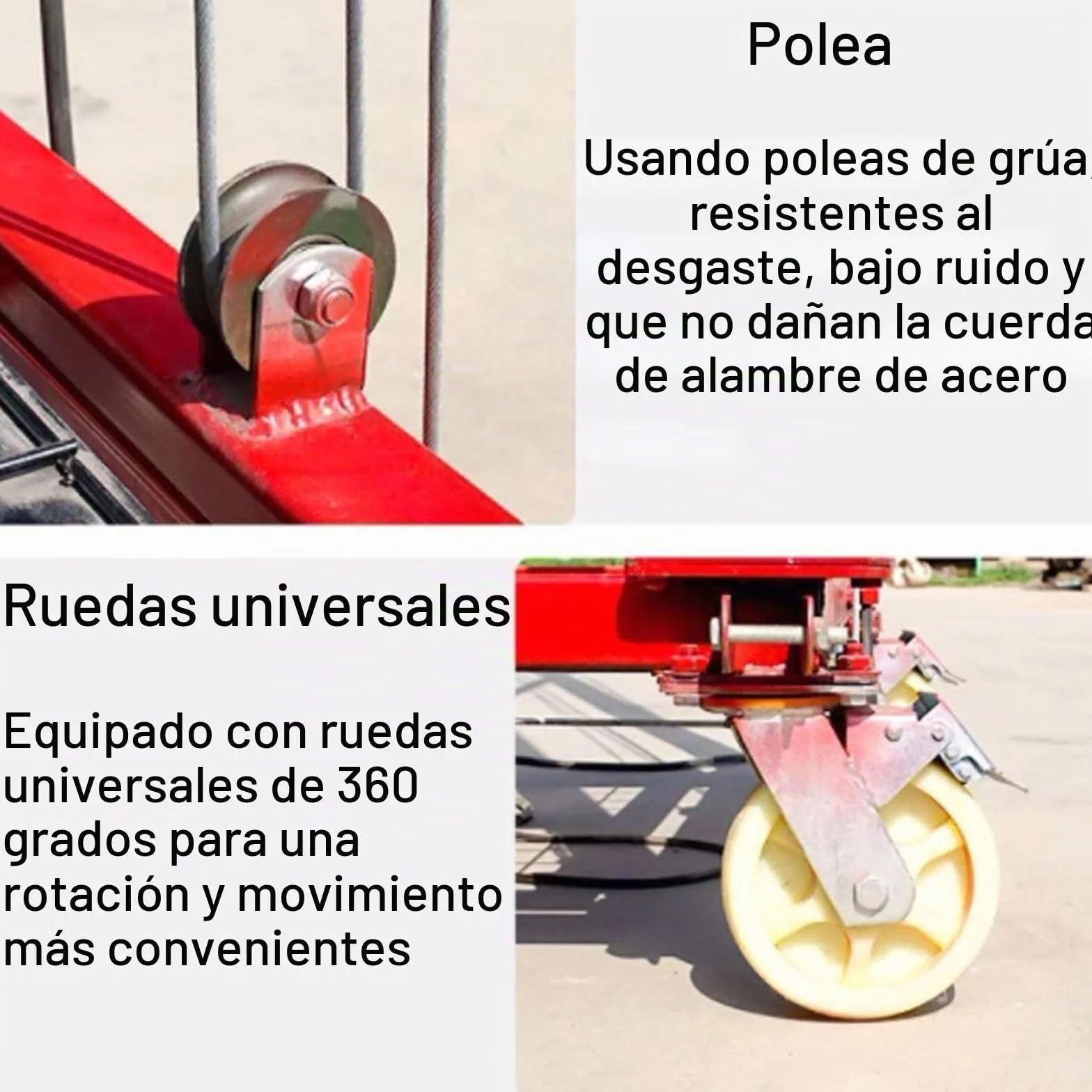 Elevador eléctrico de andamio con mando a distancia para instalación de iluminación, pintura, reparación de tejados y mantenimiento de árboles