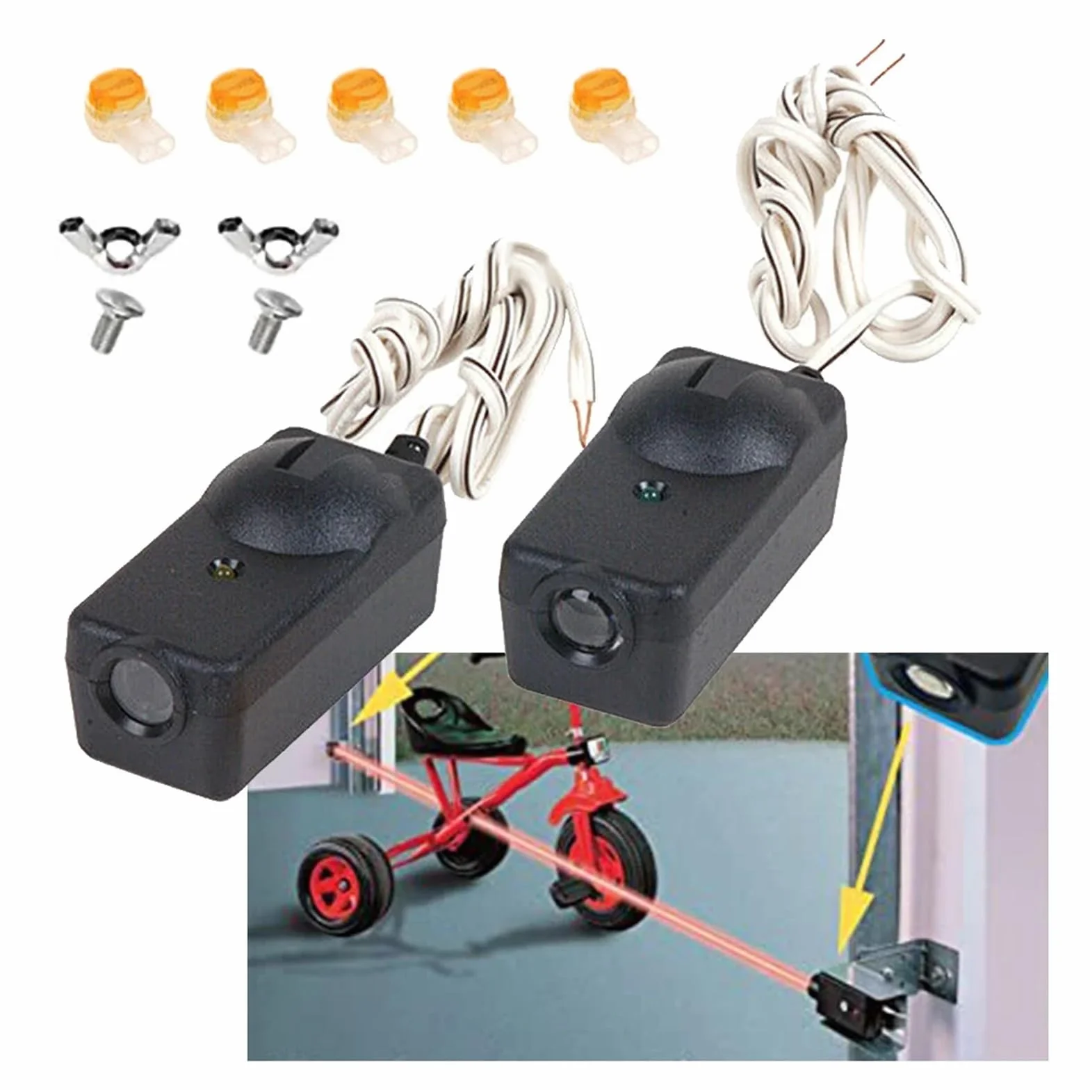 Fotocélulas universales con Sensor de haz 41A5034 for abridor de puerta corredera de garaje Liftmaster Chamberlain Sears Abridor AutomáTico De Puerta Corredera